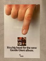 Promoplakat Gentle Giant 1976 Playing The Fool