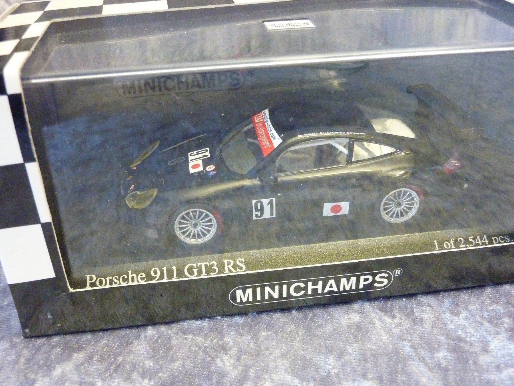 Minichamps Modellini d'auto: Porsche 911 GT3 RS #91  1:43 – Nuovo e nell'imballaggio originale da Dürrenäsch venduto da modellautos4you 1