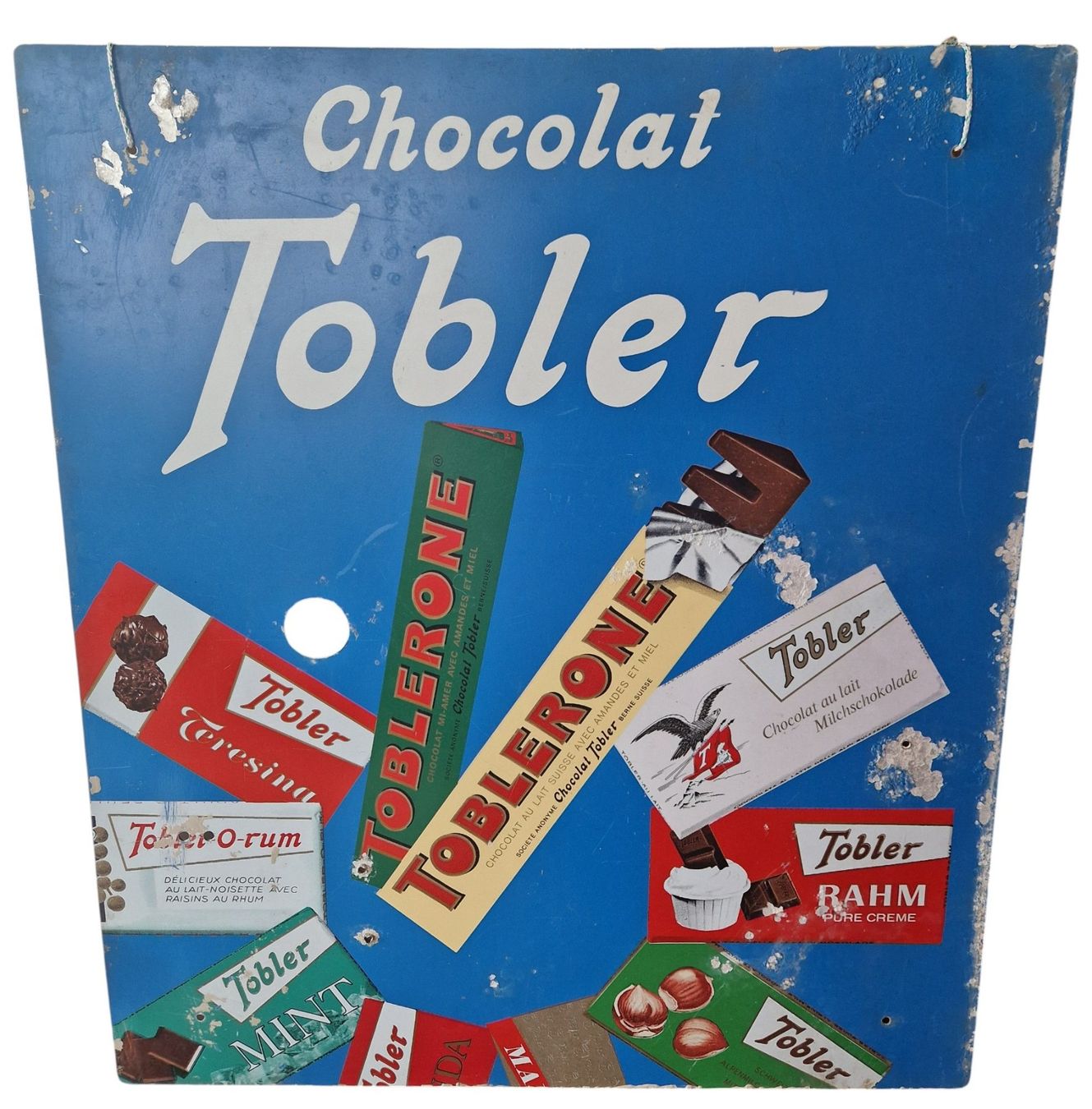 Insegne: seltenes Blechschild Tobler Schokolade – Usato da Mörschwil venduto da antiksalon21