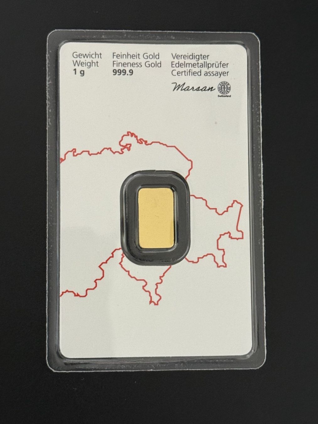 Metalli preziosi: Goldbarren 1g Kantonal Bank – Nuovo e nell'imballaggio originale da Untersiggenthal venduto da byiggy 1