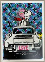 Death: Snoopy loves his Vuitton Porsche, signiert