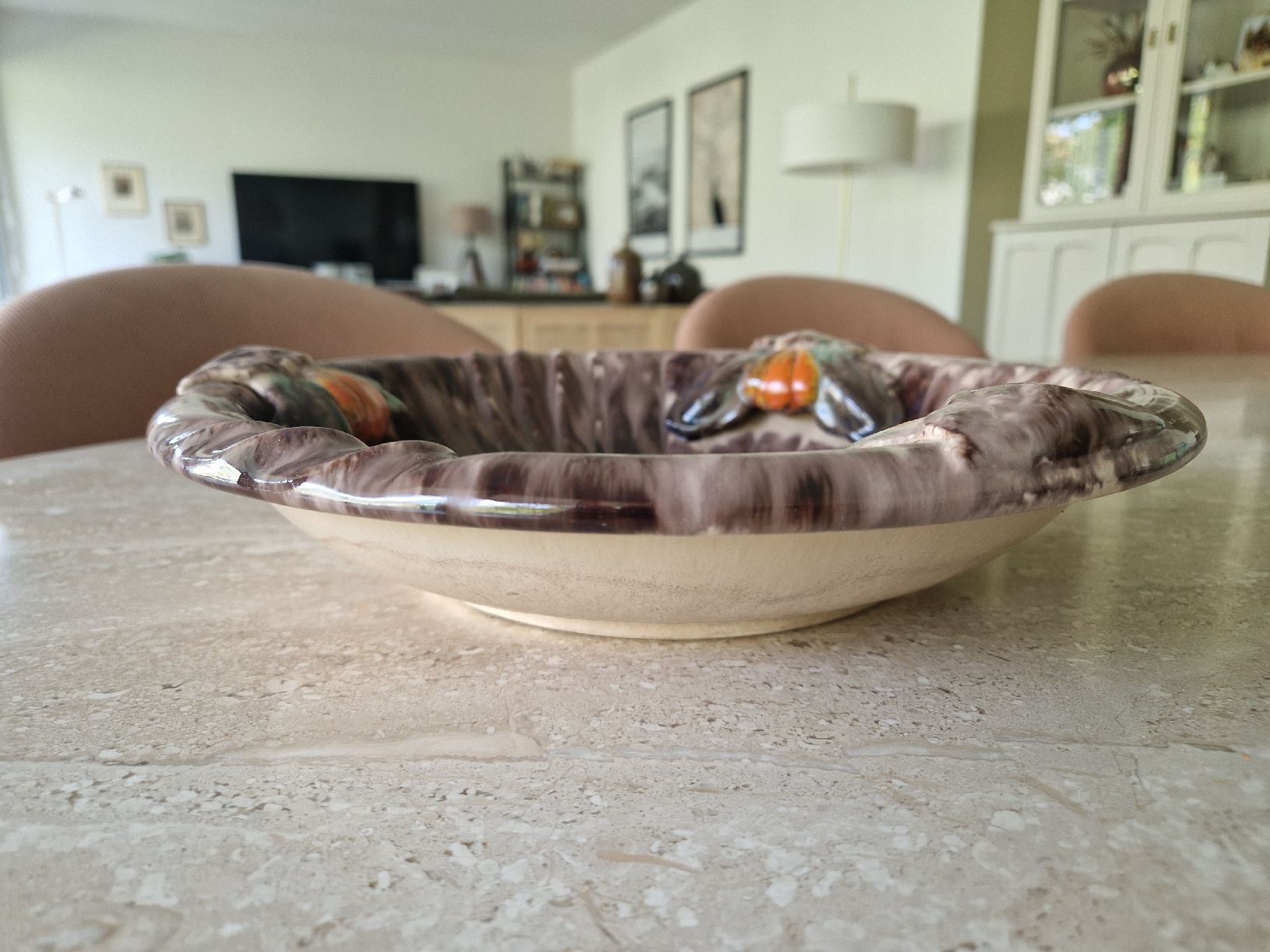 Ciotole: Grosse wunderschöne Vintage Keramikschale, 31.5cm Durchm. – Usato da Obfelden venduto da Vintage-to-go 5