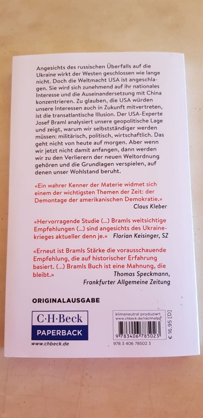 Libri: Die Transatlantische Illusion - Josef Braml – Usato da Zug venduto da Qayqay0 8
