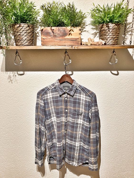 Trachtenhemd Herren Kariert Langarm - Oktoberfest Hemd Slim Fit Baumwolle