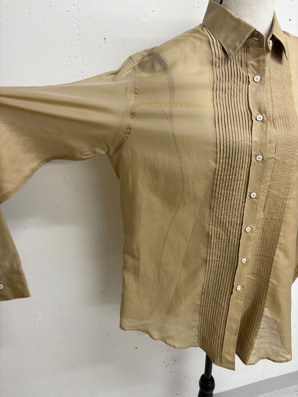 Camicette: Neue Aspesi Bluse in Gold Beige Gr. 44 mit Seide – Nuovo e nell'imballaggio originale da Regensdorf venduto da secondchancefashion 4
