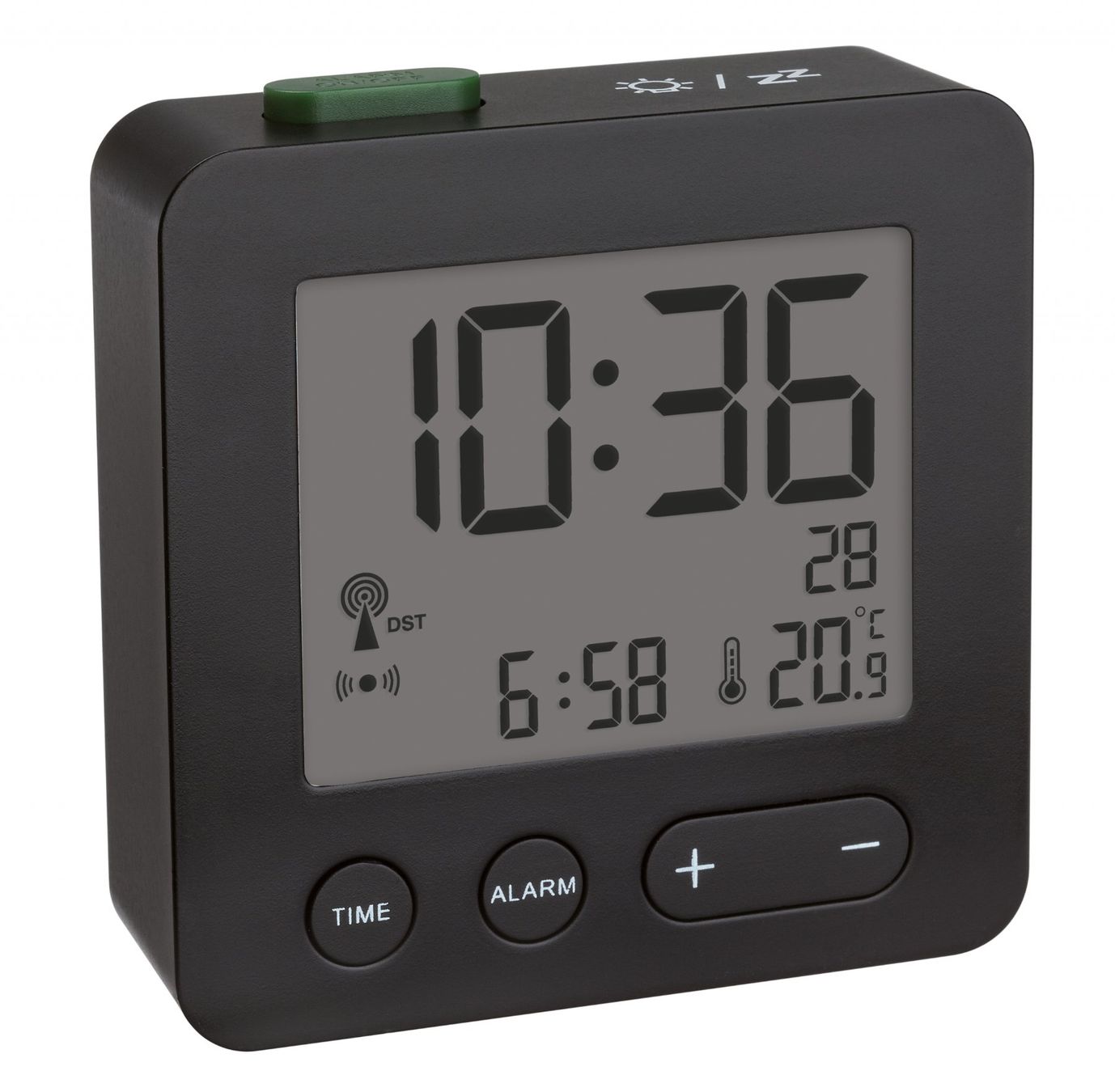 Sveglie: TFA Dostmann Digitaler Funkwecker - FABRIKNEU – Nuovo e nell'imballaggio originale da St.Gallen venduto da Pheban 1