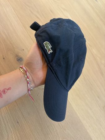Casquette Lacoste en coton bleu marine taille unique