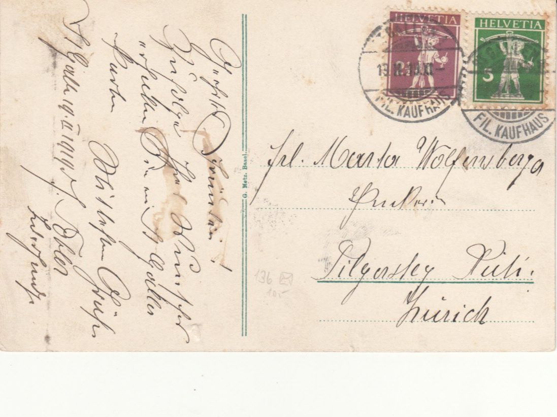Cartoline postali: St. Gallen 1919 – Usato da Bürglen TG venduto da StampGraf 1