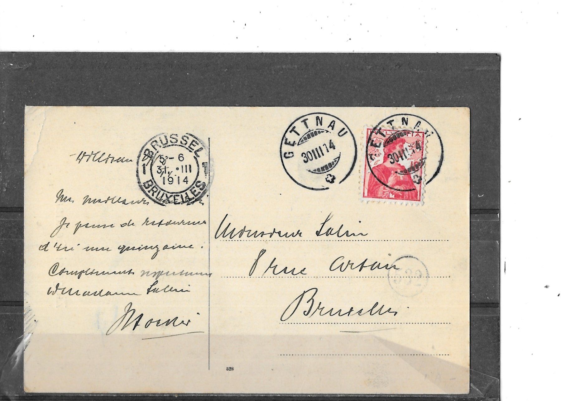 Ansichtskarten: LU Ziegelei Gettnau 1914 – Gebraucht aus Schocherswil von Wilare 1