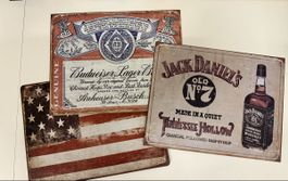 Blechschilder Budweiser & Jack Daniels USA Deko Bar Sommer 4