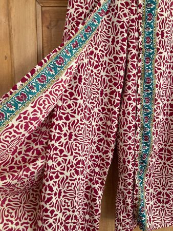 India Hose etnic style 70%Silk Taille S/M