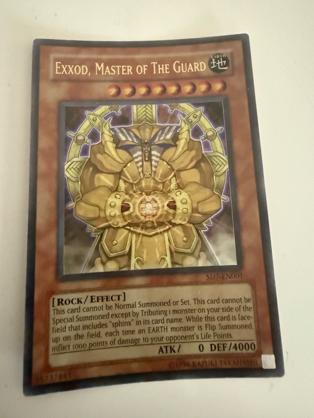 Yu-Gi-Oh! Karte - Exxod, Master of the Guard - Selten! (Gebraucht) in ...