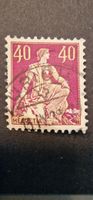 Helvetia mit Schwert 40,1908, seltenes Exemplar gest. Zürich