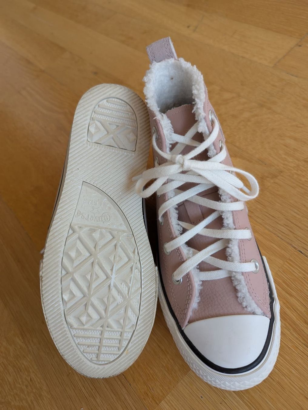 Converse Scarpe per ragazze: Converse leather high rosa warm (with inner layer) – Usato da Zug venduto da mia_yvt2 1