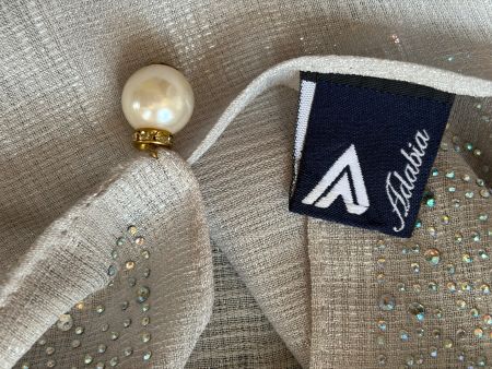 ADABIA Großes Foulard mit wunderschönen Perlen und Swarovski