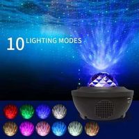 LED Galaxy Projektor LED Nacht Licht Musik Player Fernbed.