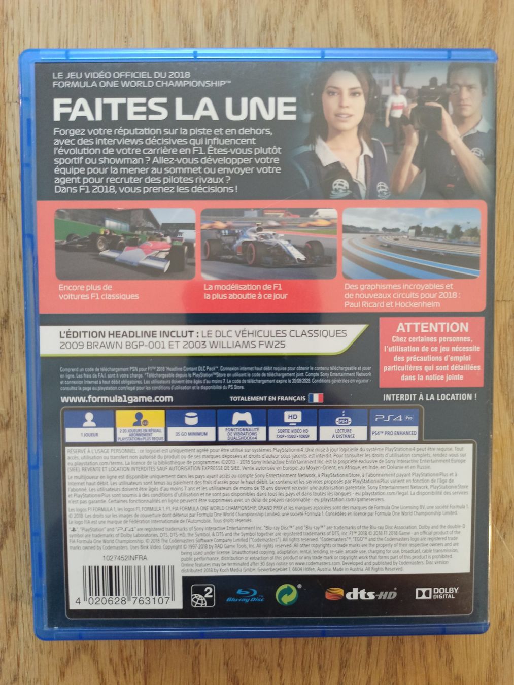 Giochi: F1 2018 Headline Edition PS4 / PS5 – Usato da Oberweningen venduto da mar_87mx 1