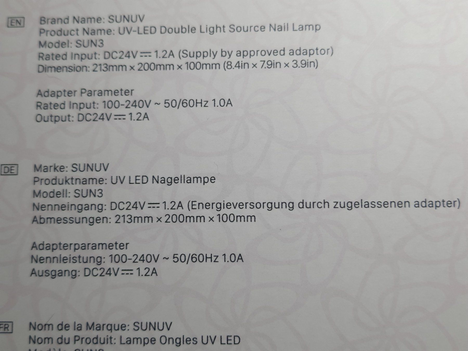 Unghie finte: Nagellampe SUNUV SUN3 UV LED Timer Memory neuwertig – Nuovo e nell'imballaggio originale da Allschwil venduto da saphira012 6