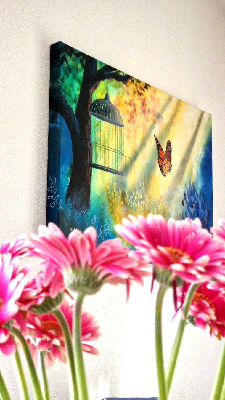 Dipinti: Original Kunstwerk "Garten des Lichts", 50 x 70 cm – Nuovo e nell'imballaggio originale da Tägerwilen venduto da Simone_Widler_Art 4