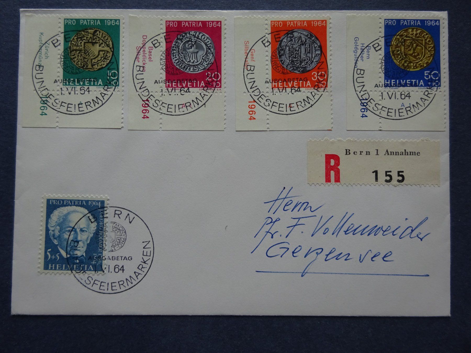 Tutti i francobolli: 1964 Pro Patria FDC mit ET-Voll – Usato da Appenzell-Steinegg venduto da adi1975 1
