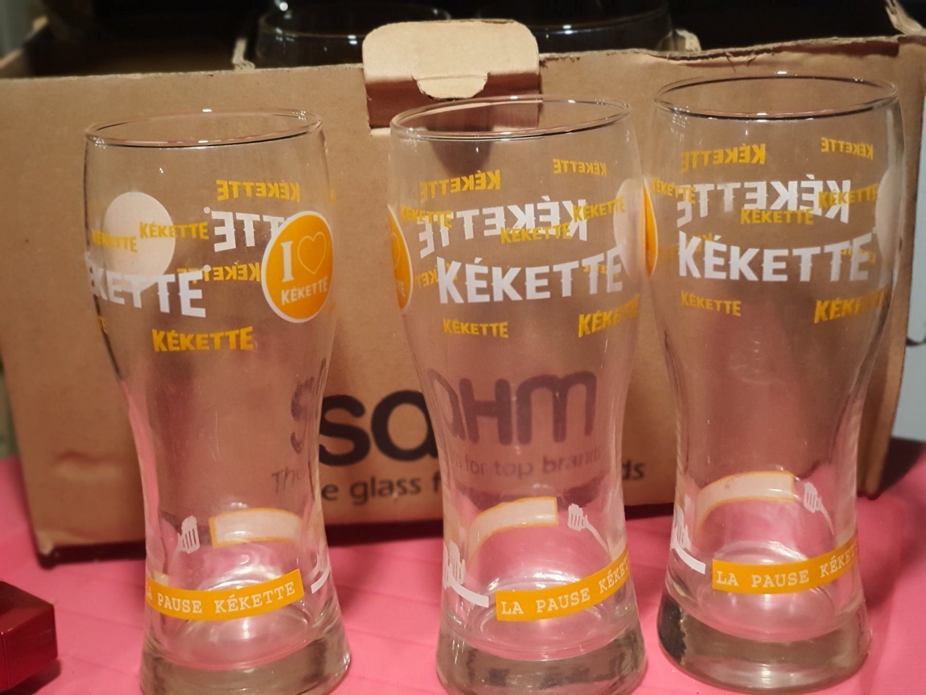 Gläser: 8 verres Kekette a bières 25cl – Gebraucht aus DUGNY (-Leytron) von Rdeny 1