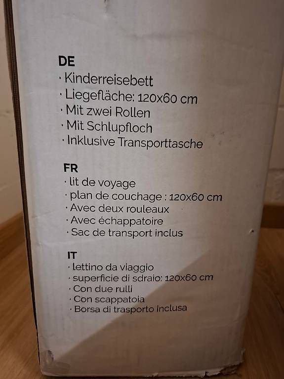 Letti: Neues  Kinderreisebett ungebraucht – Usato da Henggart venduto da Iltis2000 1