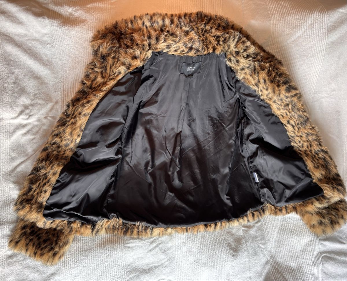Zebra Jacken: Leoparden-Kunstfelljacke Gr. M – Gebraucht aus Heiden von BillyS 3