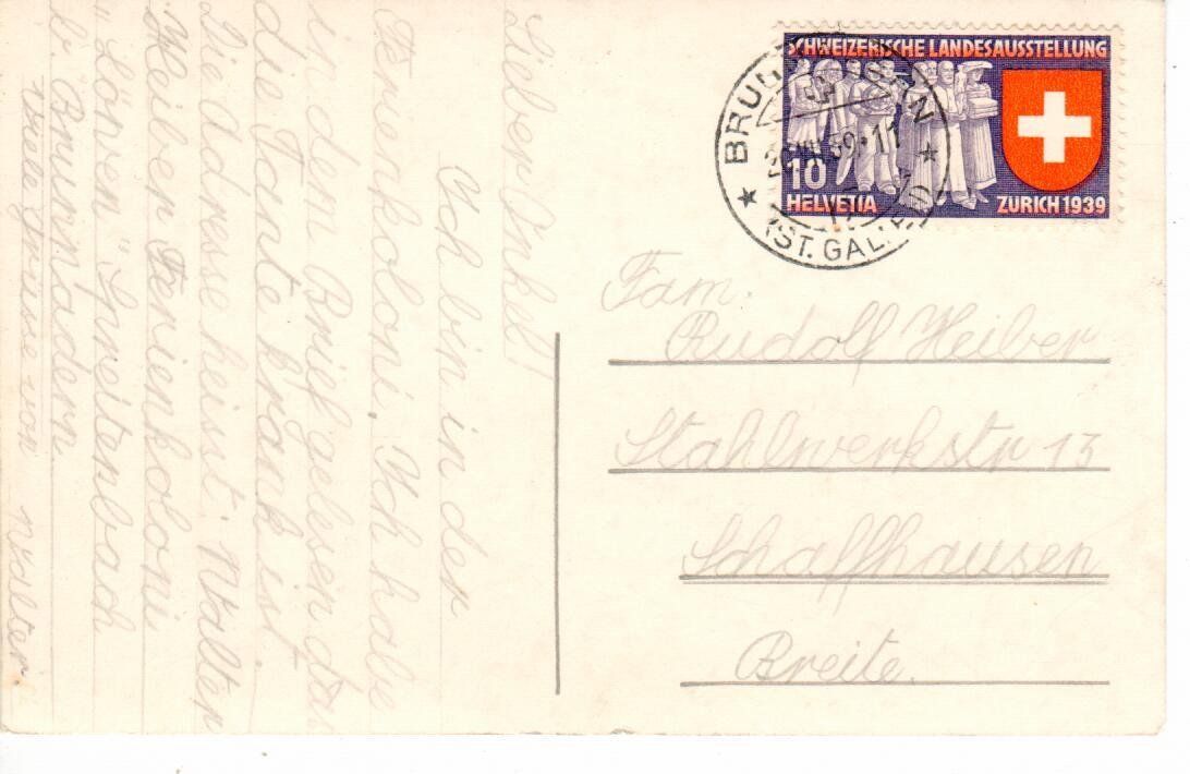Ansichtskarten: Spreitenbach - Brunnadern 1939 – Gebraucht aus Wolhusen von Curver9 1