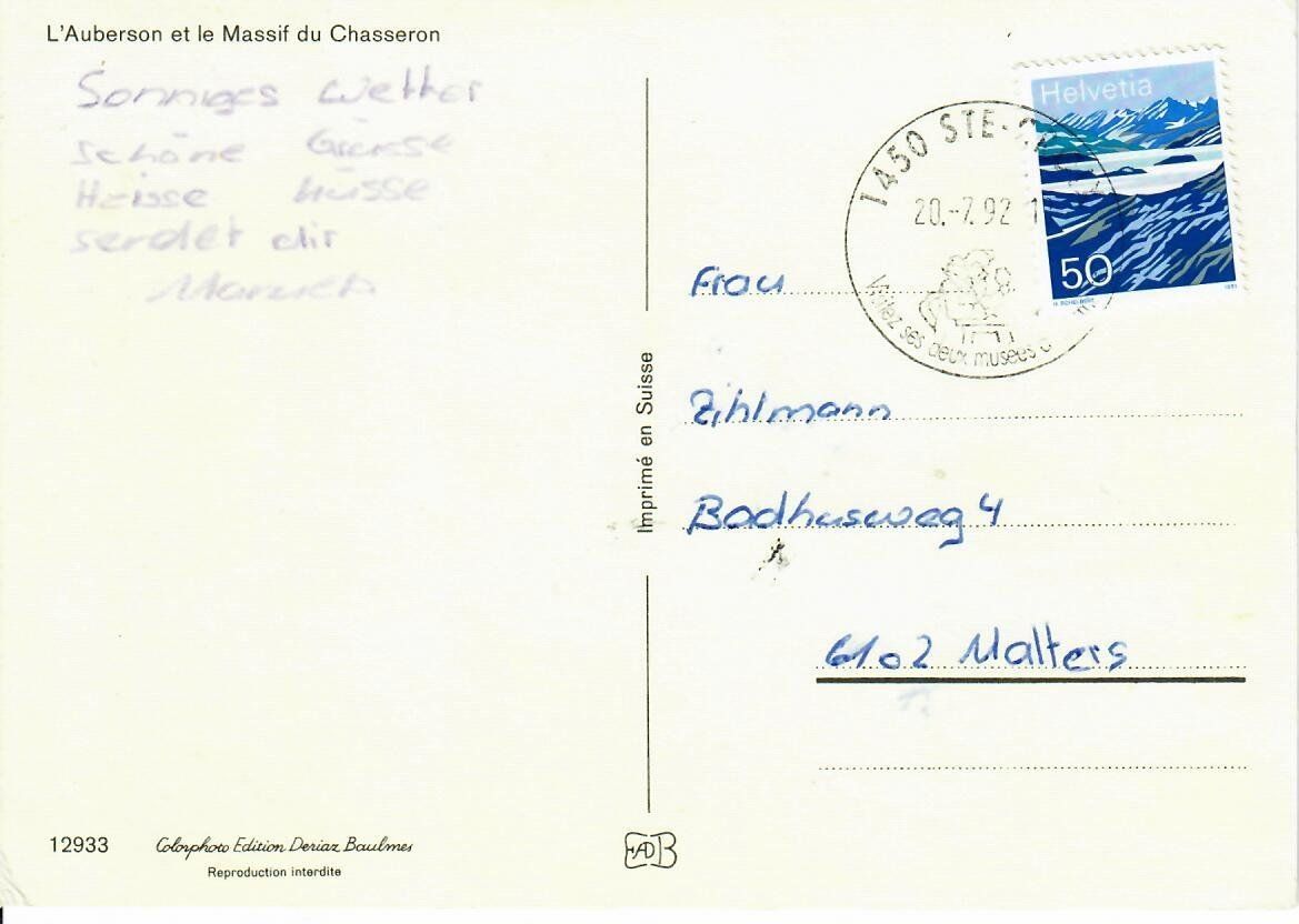 Cartes postales: L`Auberson – D'occasion à Hochdorf par Ziegel-16 1