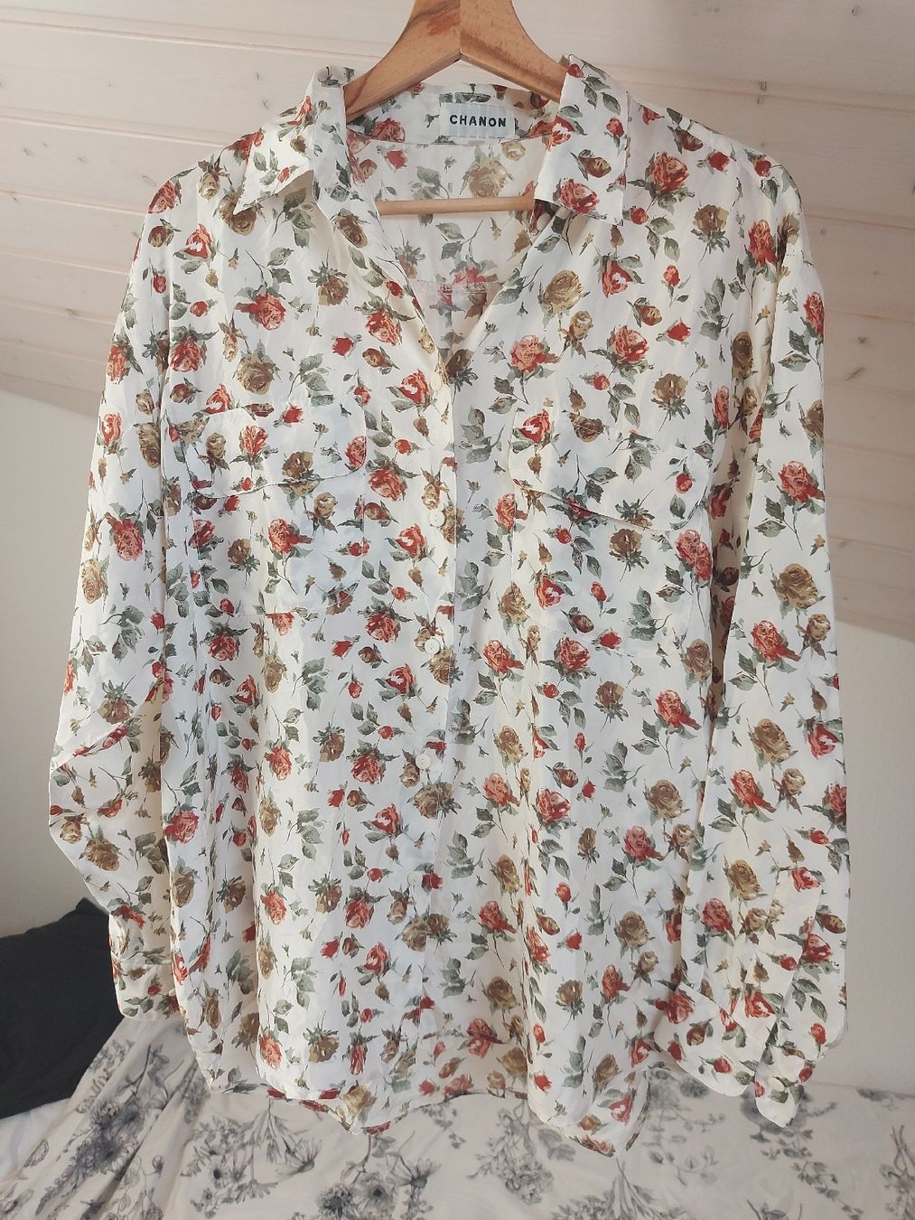 Camicette: Chemisier 100% soie - Taille L – Usato da Lausanne venduto da Super-cerise