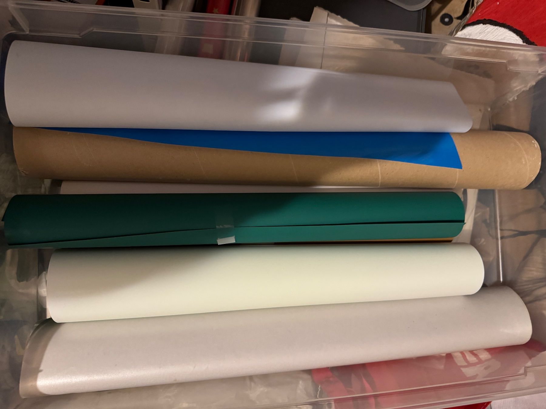 Altro per stoccaggio & trasporto: Farbrollen Material Rollen Konvolut – Usato da Uhwiesen venduto da iammusician 1