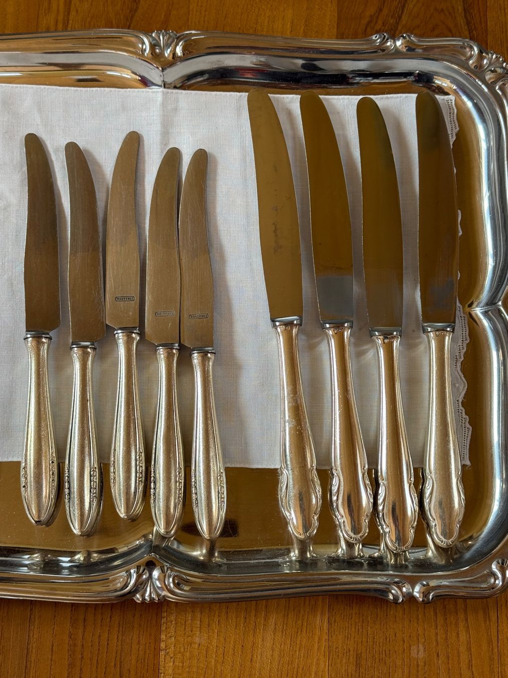 Set di posate: Messer versilbert 3 Sorten vintage total 9 stk – Usato da Wittwil venduto da Schnaeppli64