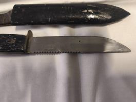 Solingen Jagdmesser mit Lederscheide, Top Zustand! 87