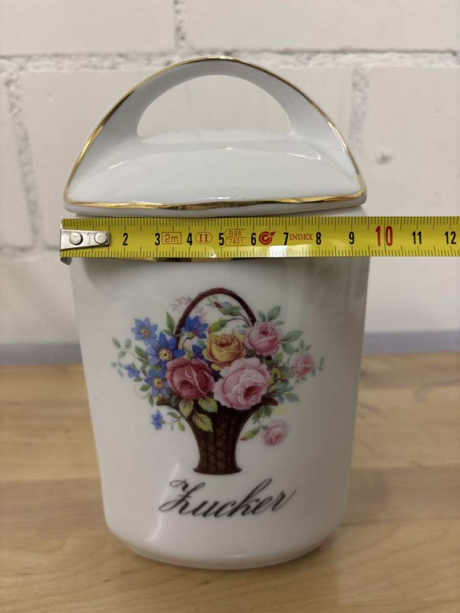Contenitori & Simili: Zuckerdose, Blumendekor, MCP Tschechoslowakei – Usato da Adliswil venduto da ninotschka7 3