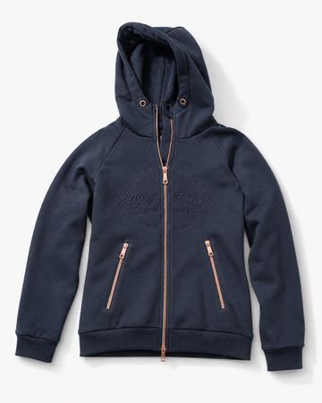 Felix Bühler Reit-Hoodie / Sweatjacke XS – Navy mit Roségold
