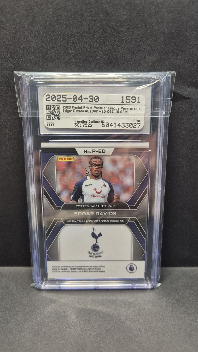 Panini Carte collezionabili: Edgar Davids Panini Prizm Auto GEM MINT 10 Tottenham – Nuovo (secondo la descrizione) da Uetikon am See venduto da vi3nnaC4lling 1