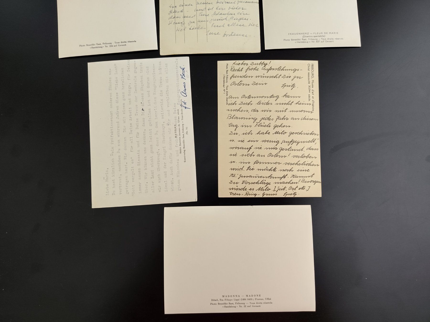 Cartoline postali: Benedikt Rast, Handabzug, alt 8 AK – Usato da Ohmstal venduto da Lebensfreude05 4