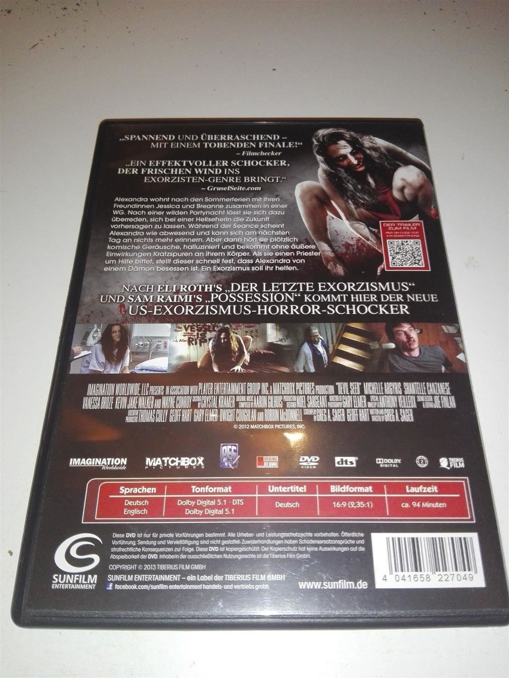 Tutti i DVDs: Besessen - Der Teufel in mir       '2012 – Usato da St.Gallen venduto da elk2022 4