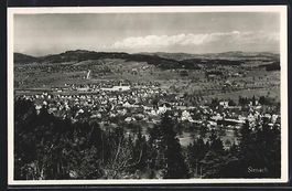 AK Sirnach, Teilansicht mit Kirche, 1931