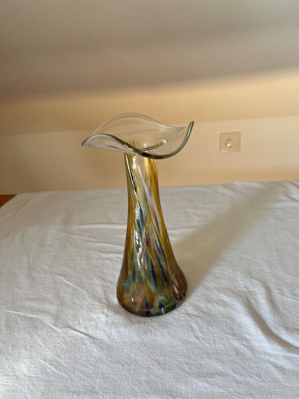 Vasi & Recipienti: Glas Vase bunt gemustert – Usato da Neukirch / Egnach venduto da Taucher68 1