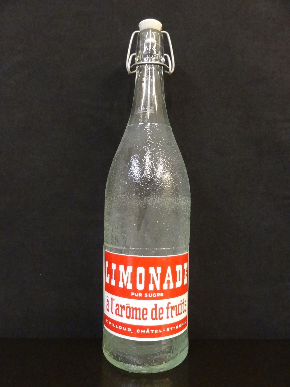 Gläser, Krüge & Flaschen: Flasche LIMONADE PUR SUCRE V. PILLOUD CHÂTEL-ST-DENIS 1953 – Gebraucht aus Kerzers von Flaschenposten 1