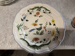 Schönes Tellerset Oiseaux de Paradis