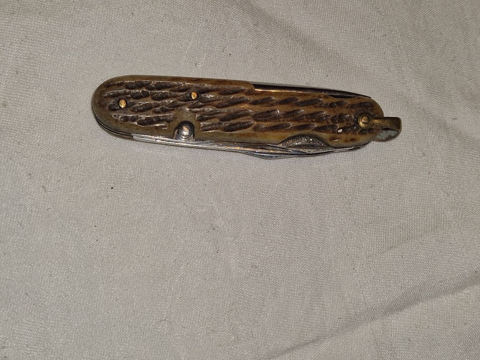 Coltelli tascabile: Altes Taschenmesser mit Hirschhorn. – Usato da Willisau venduto da mar_j55v 7