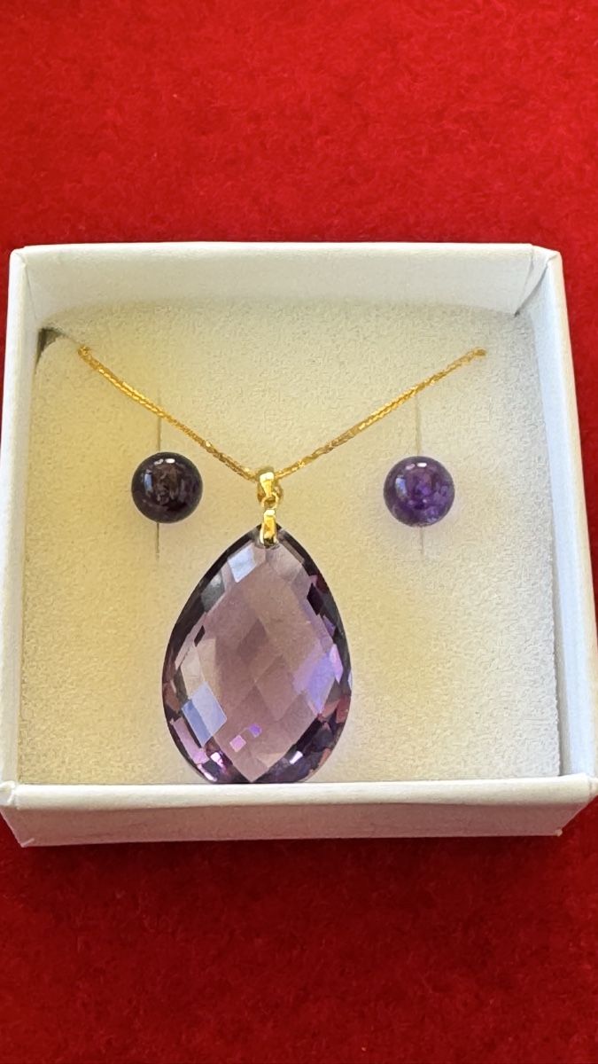 Altri gioielli: Set Amethyst Halskette & Ohrringe 18k – Nuovo (secondo la descrizione) da Untersiggenthal venduto da TimeandShine 6