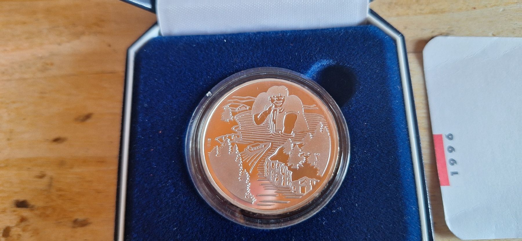 Alle Münzen: Pièce commémorative Gargantua Jura 1996. – Neu und originalverpackt aus Le Sentier von Loorenz 1