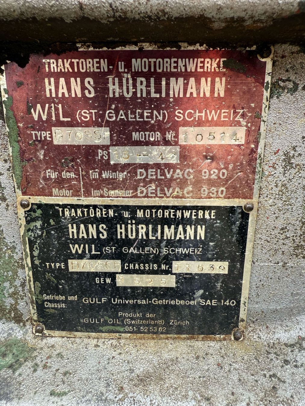 Hürlimann Trattori: Hürlimann D70 SSP – Usato da Rüti b. Büren venduto da aischa26 4