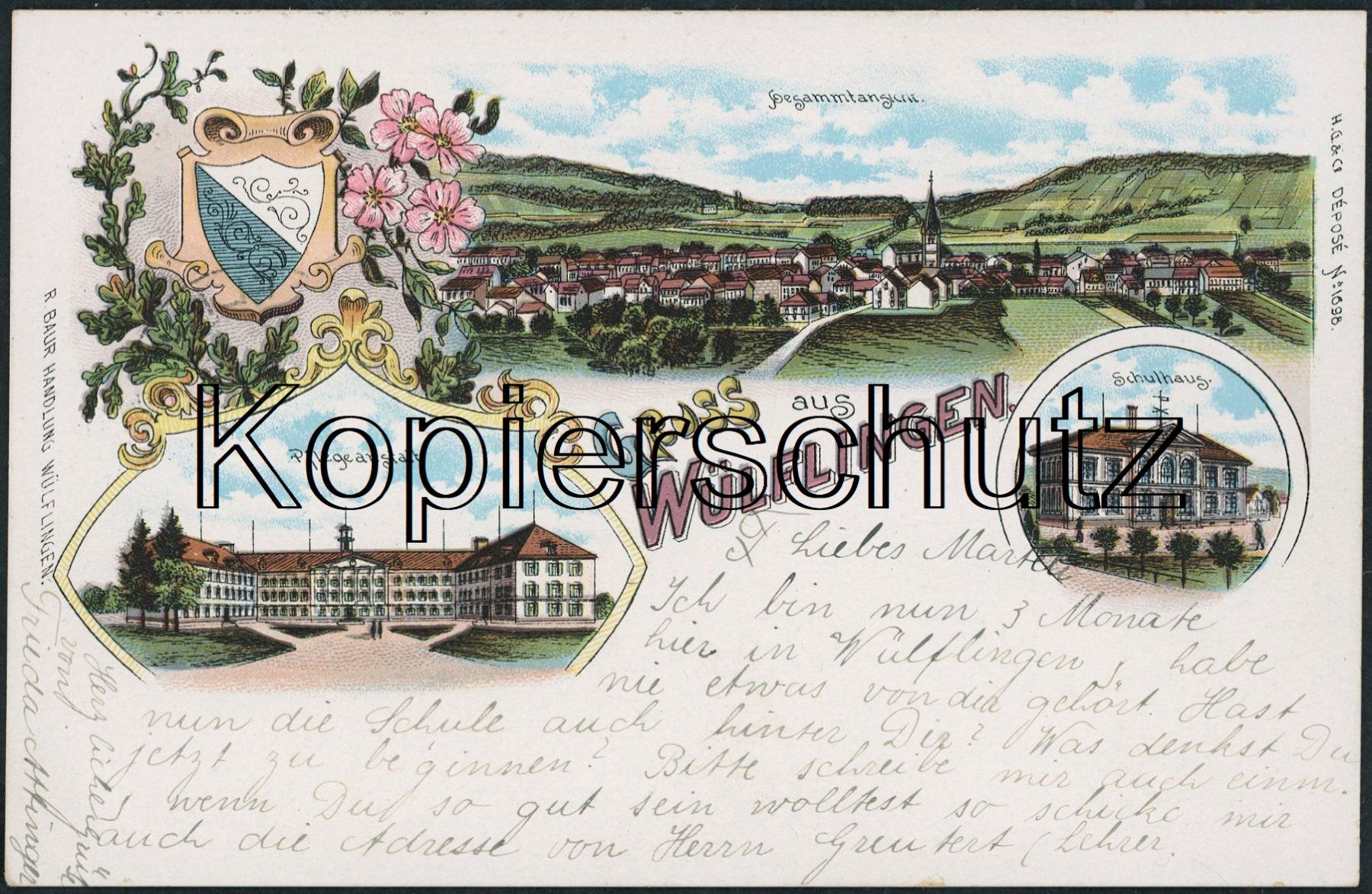 Cartes postales: ZHW Wülflingen - Winterthur - Litho – D'occasion à Schindellegi par dolpitz