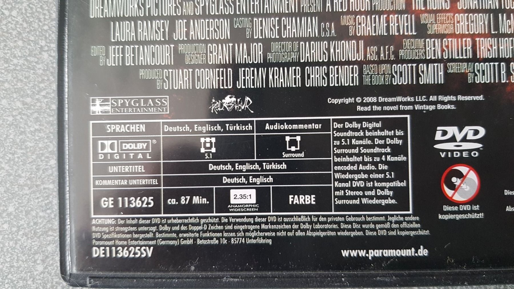 Alle DVDs: DVD Ruinen – Gebraucht aus Oetwil am See von fineli2 1