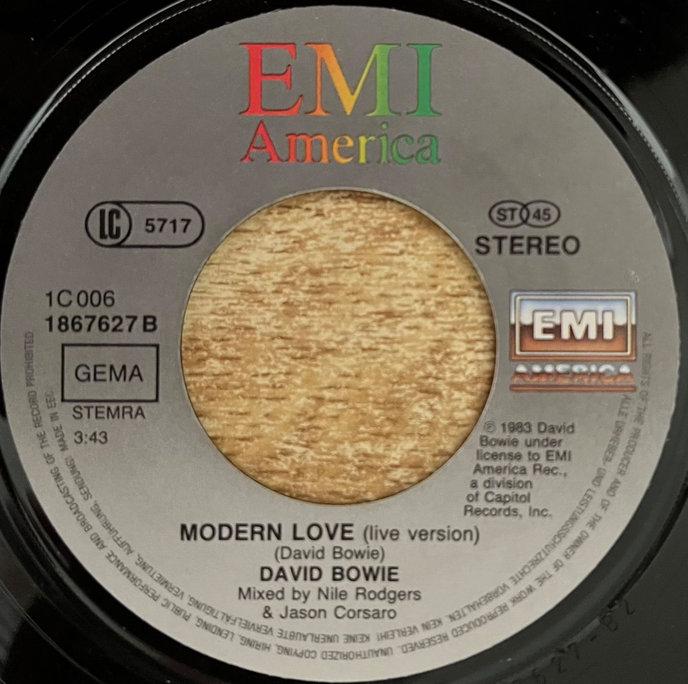 Schallplatten: DAVID BOWIE - MODERN LOVE – Gebraucht aus Bussigny von  3