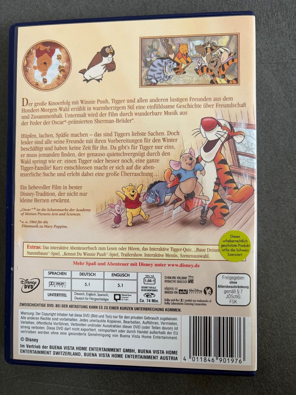 Alle DVDs: DVD Tiggers grosses Abenteuer, Disney – Gebraucht aus Beinwil am See von den_p9db 1